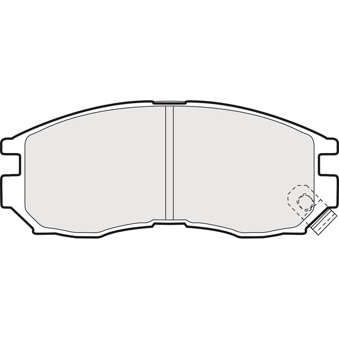 Genuine APEC Front Brake Discs & Pads Set Vented for Mitsubishi Galant