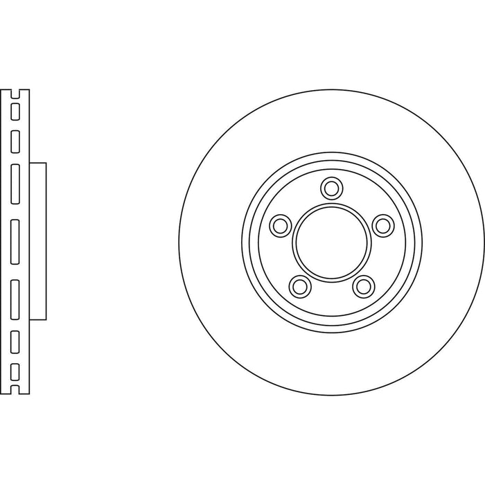 Genuine APEC Front Brake Discs & Pads Set Vented for Jaguar S-Type Apec  - Dynamic Drive