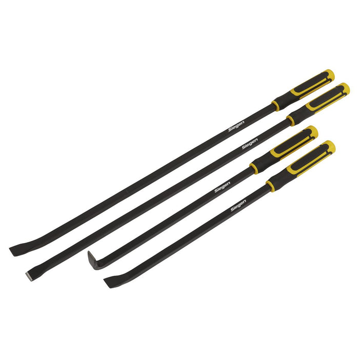 Sealey Pry Bar Set 4pc Heavy-Duty with Hammer cap S01193 Sealey  - Dynamic Drive