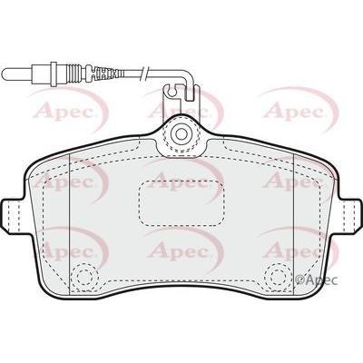 Apec Brake Pads Front Fits Peugeot 407