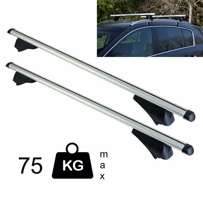 Aluminium Locking Roof Rack Cross Bars fits Polo Cross 15-20 Estate Summit  - Dynamic Drive