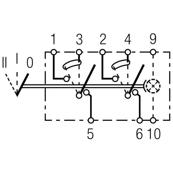 Hella Switch Flip Switch Control II+I-0 Number of connectors: 8 6RH 004 570-187 Hella  - Dynamic Drive