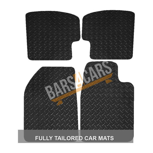 Tailored Rubber Mats fits Toyota Yaris 3 Dr  1999 2000 2001 2002 2003 2004 2005 UKB4C  - Dynamic Drive