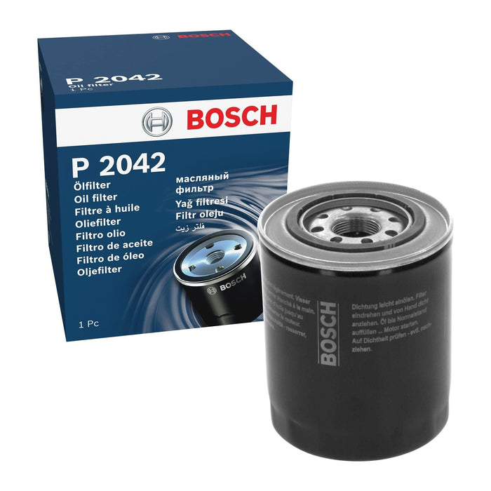 Genuine Bosch Car Oil Filter P2042 fits Mitsubishi L200 TDiC - 2.5 - 01-05 09864