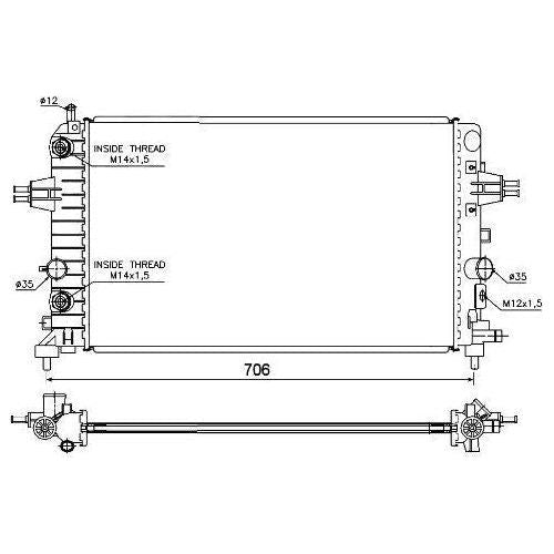 NRF Radiator 53144