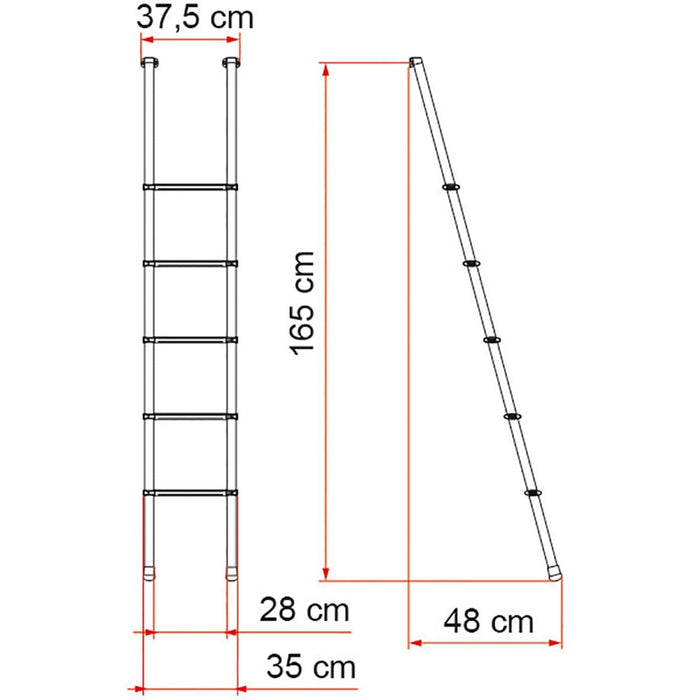 Fiamma Deluxe 5B Bunk Ladder, Sturdy & Reliable Build