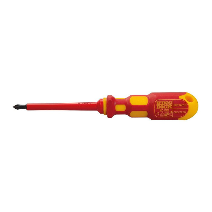 King Dick 1-for-6 Screwdriver Insulated PZ1, PZ2, PZ3 & PH1, PH2, PH3 King Dick  - Dynamic Drive