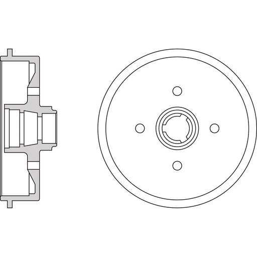 Apec Brake Drum Rear Fits Audi 50 80 Coupe Seat Arosa Cordoba Ibiza Toledo VW De Apec  - Dynamic Drive