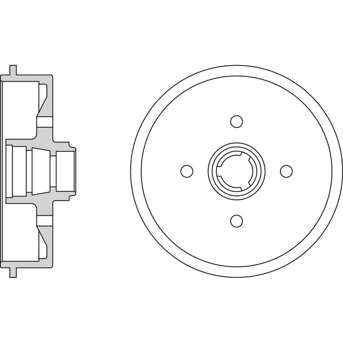 Apec Brake Drum Rear Fits Audi 50 80 Coupe Seat Arosa Cordoba Ibiza Toledo VW De Apec  - Dynamic Drive