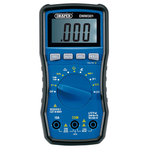 Draper Automotive Digital Multimeter, 1 x Temperature Probe, 1 x Inductive Clamp Draper  - Dynamic Drive