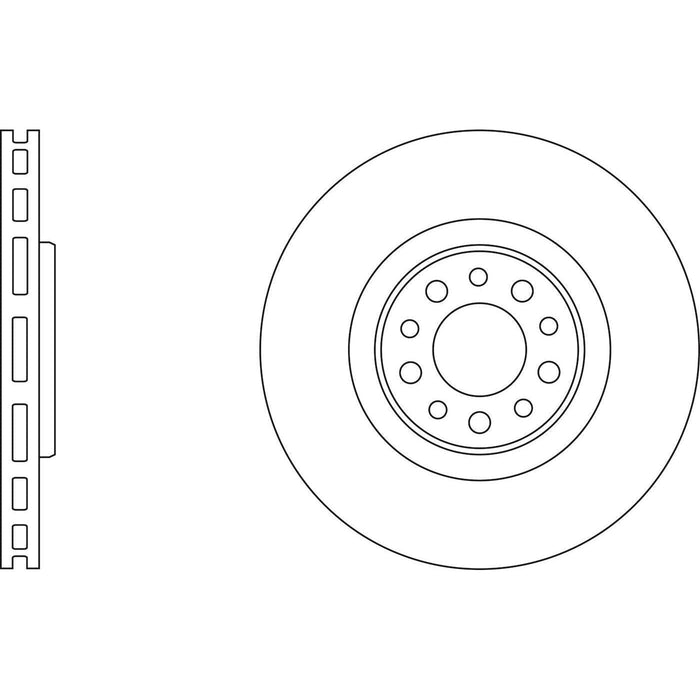 Apec Brake Disc Front Fits Alfa Romeo 159 Brera Giulietta Spider Jeep Cherokee