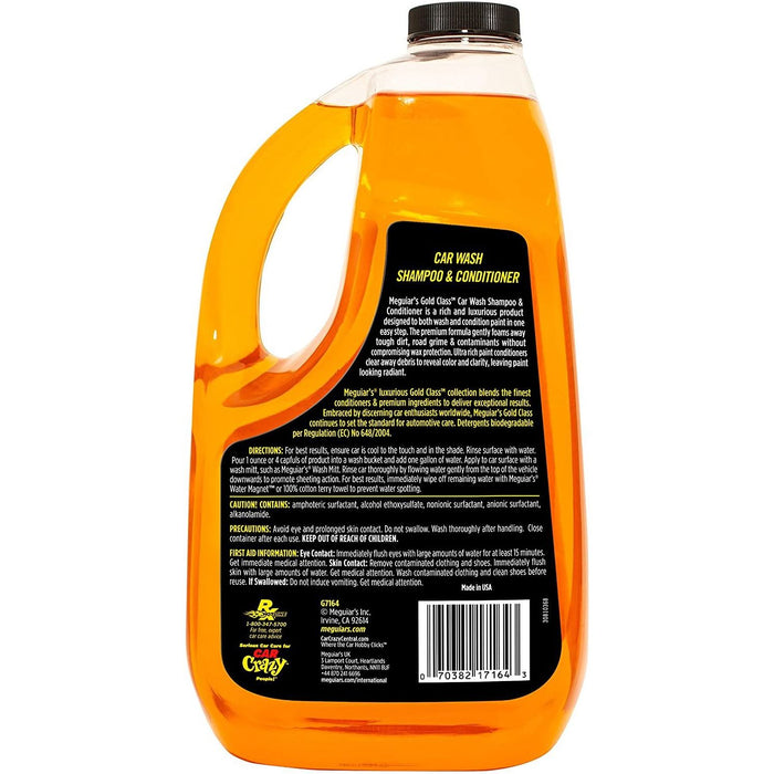 Meguiars Gold Class Car Wash Shampoo & Conditioner 1.89L Car Gloss G7164EU Meguiar's  - Dynamic Drive