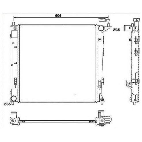 NRF Radiator fits KIA Sportage Hyundai Ix35 NRF  - Dynamic Drive