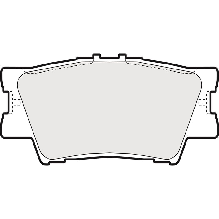 Apec Brake Pads Rear Fits Lexus Es300 Toyota Rav-4