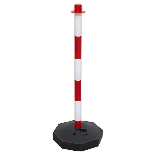 Sealey Red/White Post with Base RWPB01 Sealey  - Dynamic Drive