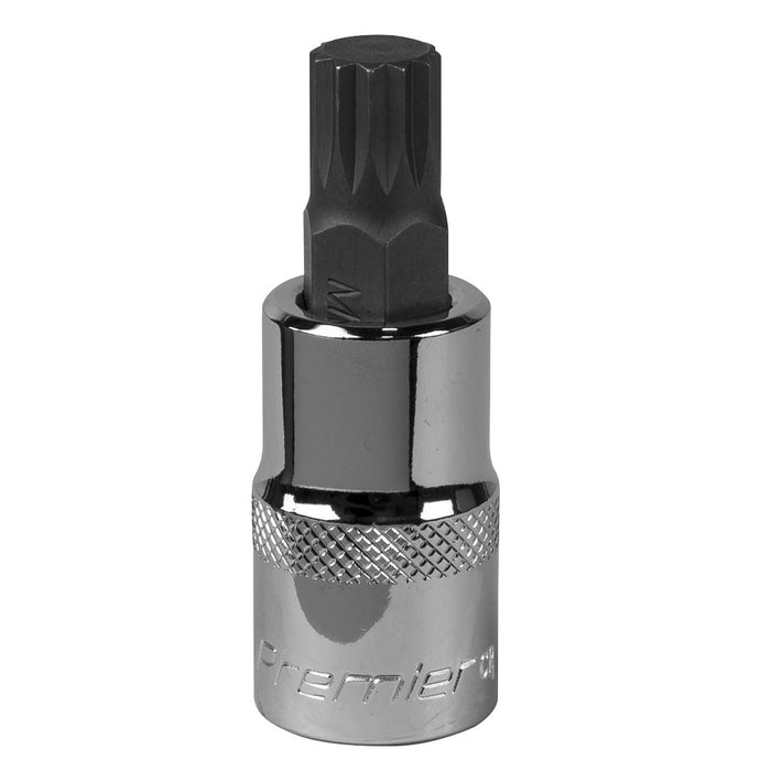 Sealey Spline Socket Bit M12 1/2"Sq Drive SBS016