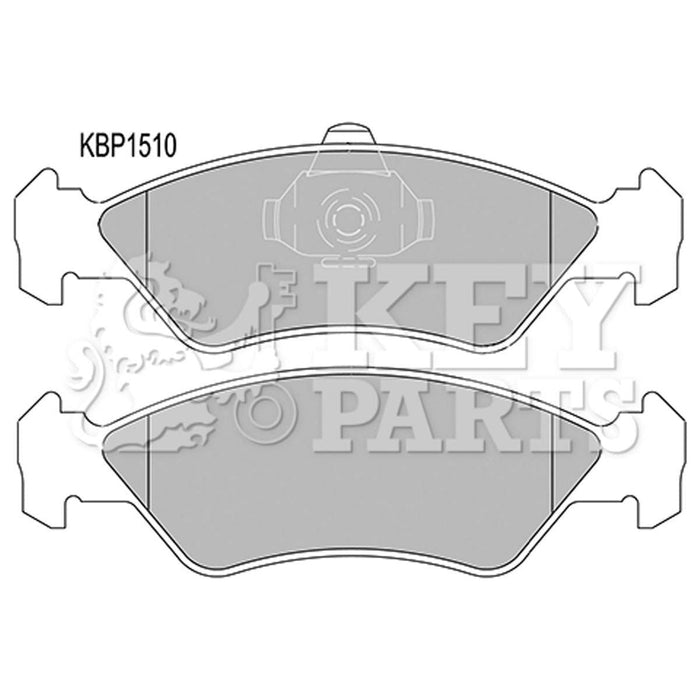 Genuine Key Parts KBP1510 Front Brake Pads (Ate-Teves)