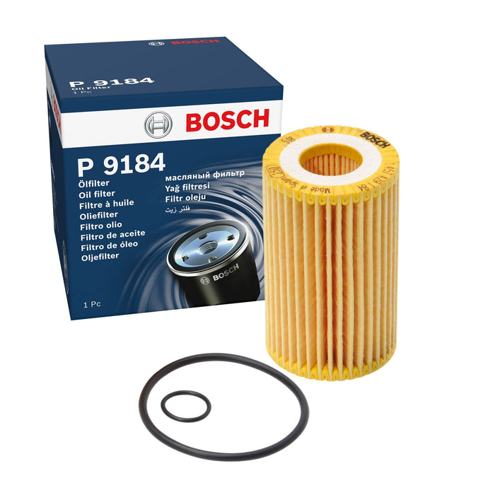 Genuine Bosch Car Oil Filter P9184 fits Renault Clio - 1.2 - 00-13 1457429184