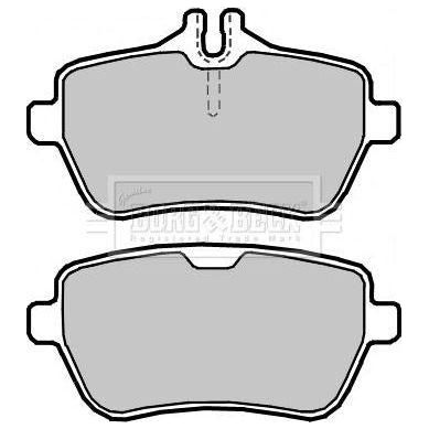 Genuine Borg & Beck Rear Brake Pads fits Merc. SL350500R231 0212 BBP2366 Borg & Beck  - Dynamic Drive