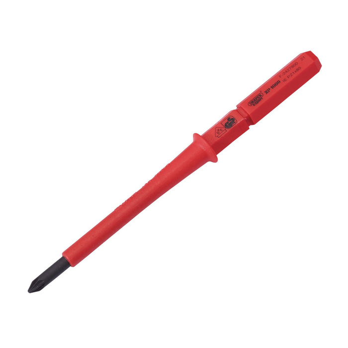 Draper XP1000 VDE PZ Type Interchangeable Screwdriver Blade, No.1 x 80mm Draper  - Dynamic Drive