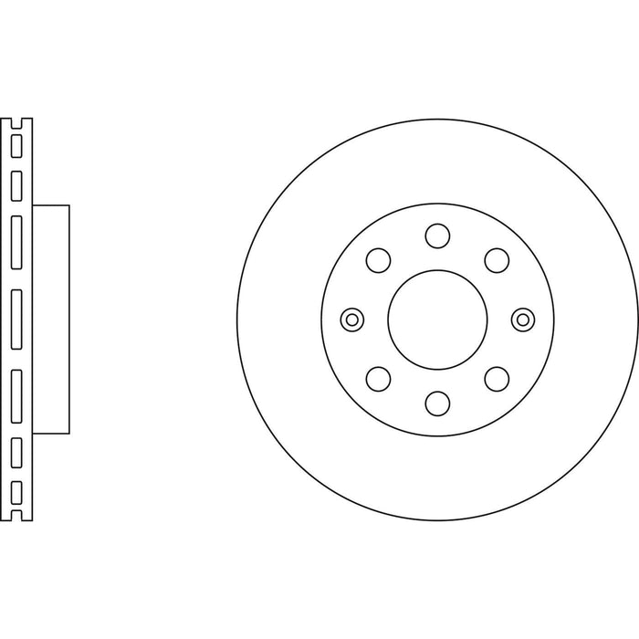 Genuine APEC Front Brake Discs & Pads Set Vented for Chevrolet Aveo / Kalos