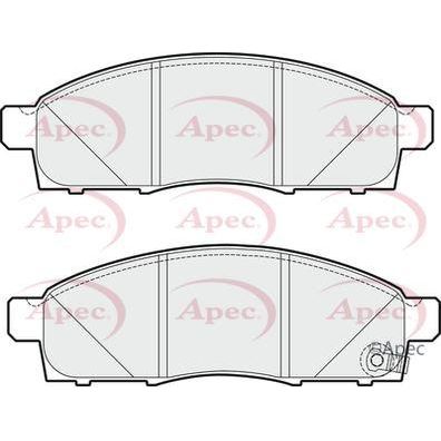 Apec Brake Pads Front Fits Nissan Nv200