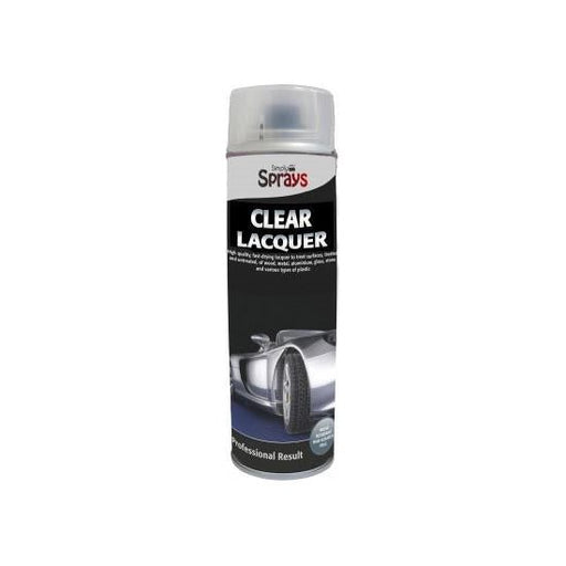 Simply Sprays Clear varnish Gloss Aerosol Spray Finish & Sealer 500ml Simply  - Dynamic Drive