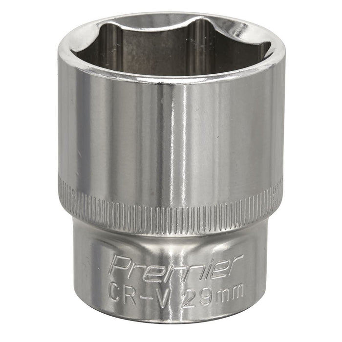 Sealey WallDrive Socket 29mm 1/2"Sq Drive Fully Polished SP1229