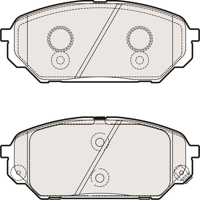 Apec Brake Pads Front Fits Hyundai Ix55