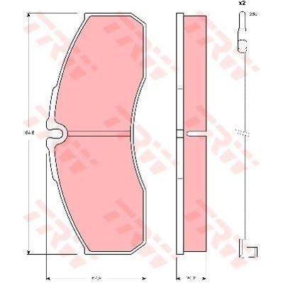 Genuine TRW Brake Pads (Front) (R90) GDB1610