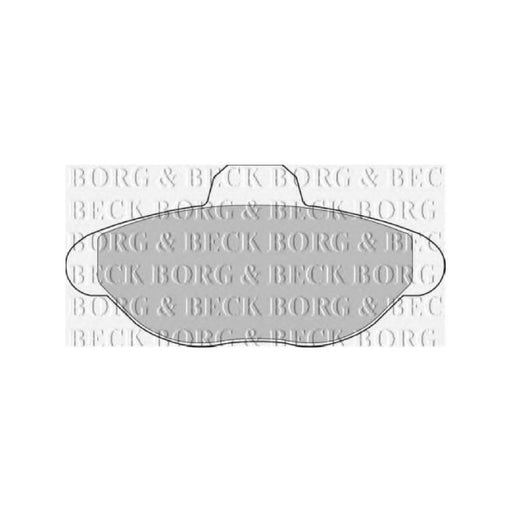 Genuine Borg & Beck Brake Pads fits Fiat CinqueSeicen 93 BBP1391 Borg & Beck  - Dynamic Drive