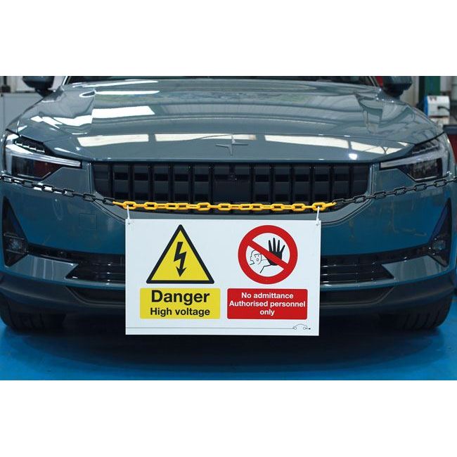 Laser High Voltage/No Admittance Sign 6639 Laser Tools  - Dynamic Drive