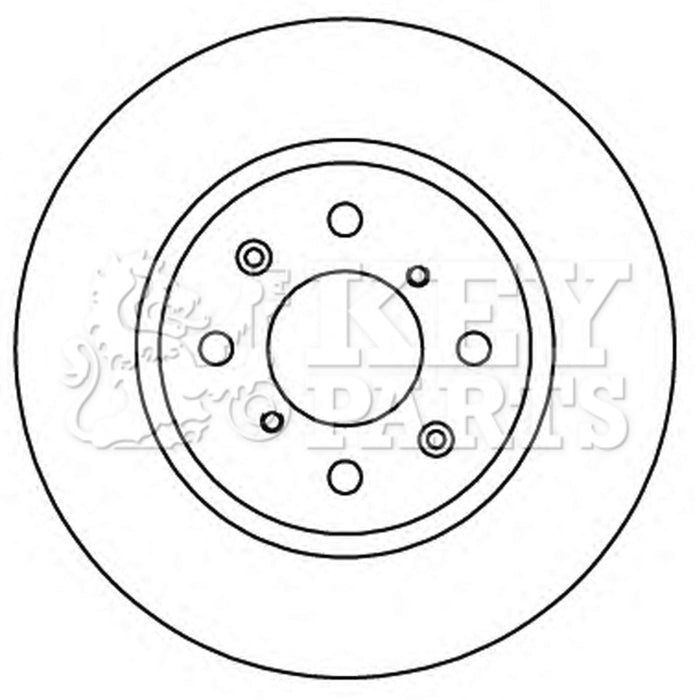 Genuine Key Parts KBD5217 Brake Disc Pair (Front) Key Parts  - Dynamic Drive