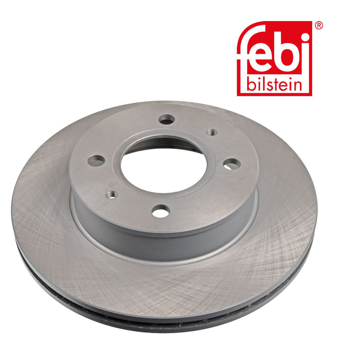 Genuine FEBI Front Brake Discs & Pads Set Vented for Hyundai Amica / Atoz