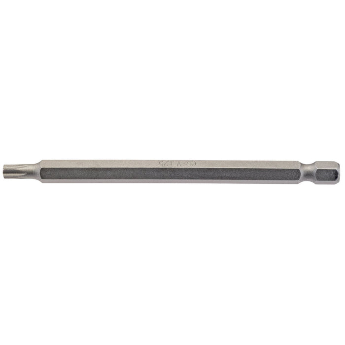 Draper TX-STAR Insert Bit, 1/4" Hex, 100mm Long, T25 (Pack of 1) Draper  - Dynamic Drive