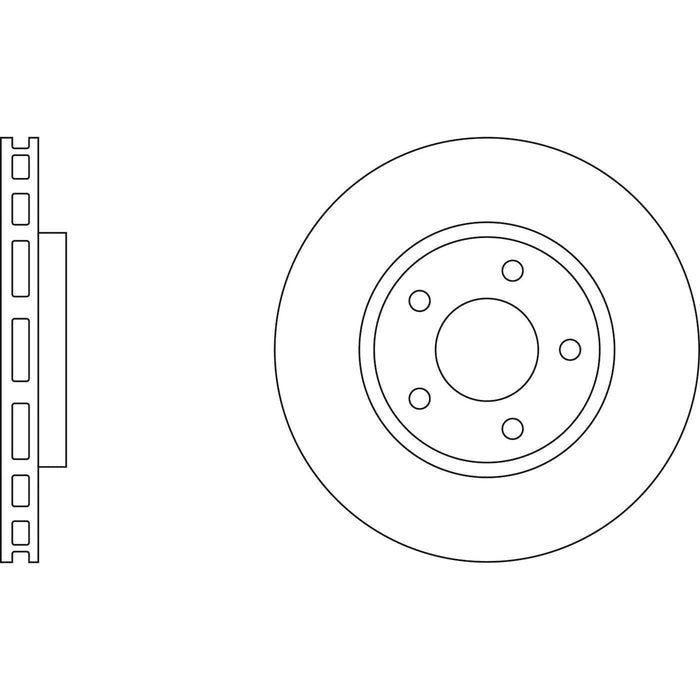 Apec Brake Disc Front Fits Jaguar/Daimler Xj Series Xk