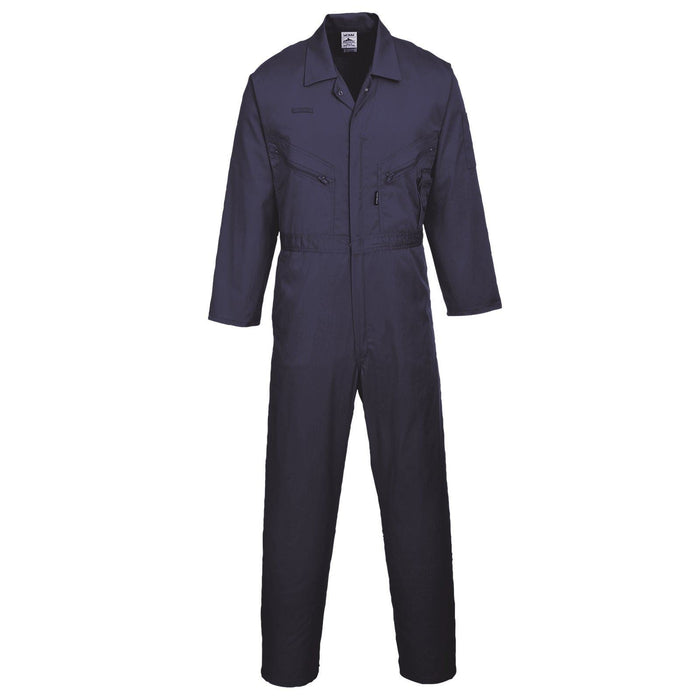 Portwest Polycotton Zip Coverall - Navy - Medium (Regular)