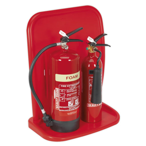 Sealey Fire Extinguisher Stand Double SFEH02 Sealey  - Dynamic Drive