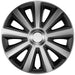 4x Wheel Trims Hub Caps 16" Covers in Silver and Black Alloy Look UKB4C  - Dynamic Drive