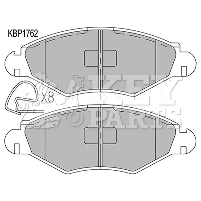 Genuine Key Parts KBP1762 Front Brake Pads (Bosch)