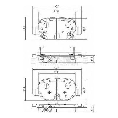 Genuine Borg & Beck Rear Brake Pads fits Fiat Panda 4x4 0.91.3D 0912 BBP2620 Borg & Beck  - Dynamic Drive