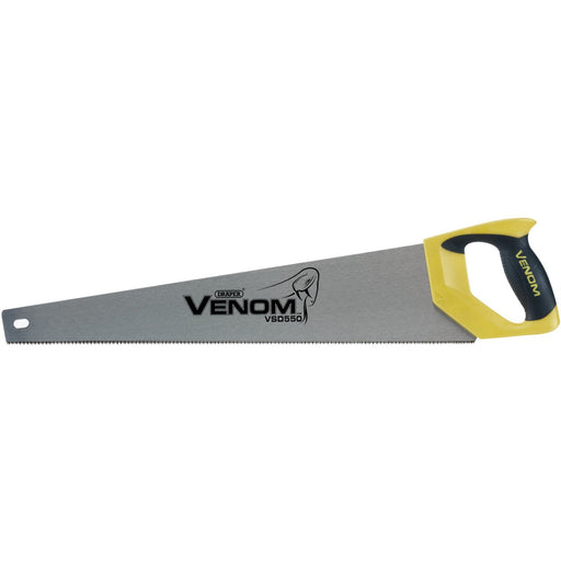 Draper Venom Second Fix Double Ground Handsaw, 550mm, 11tpi/12ppi Draper  - Dynamic Drive