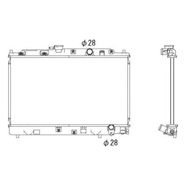 NRF Radiator 53286 for Honda Civic / City