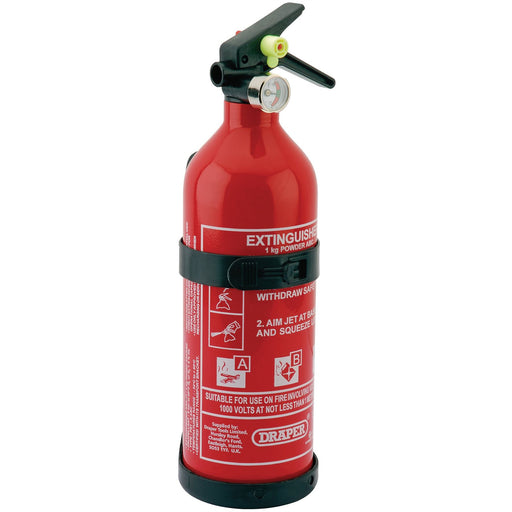 Draper Dry Powder Fire Extinguisher, 1kg 22185 Draper  - Dynamic Drive