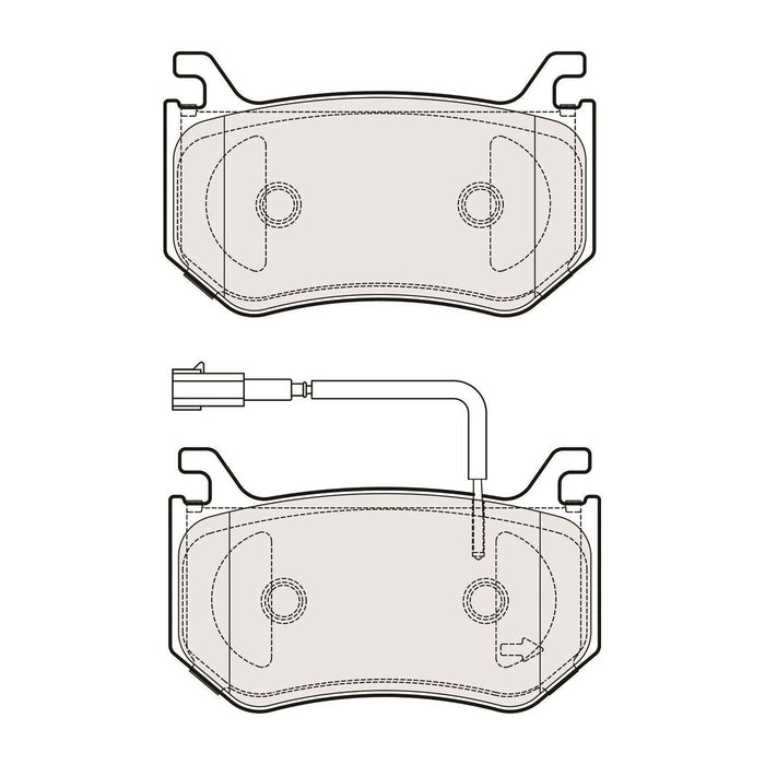 Apec Brake Pads Rear Fits Alfa Romeo Giulia