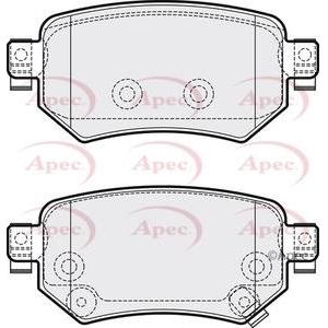 Apec Brake Pads Rear Fits Mazda 6