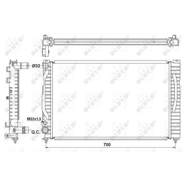 NRF Radiator 53175