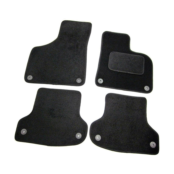 Fully Tailored Black Carpet Car Mats for Audi A3 03-12 Set of 4 With 8 Clips UKB4C  - Dynamic Drive