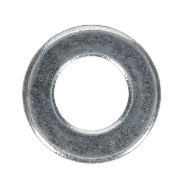 Sealey Flat Washer DIN 125 M10 x 21mm Form A Zinc Pack of 100 FWA1021