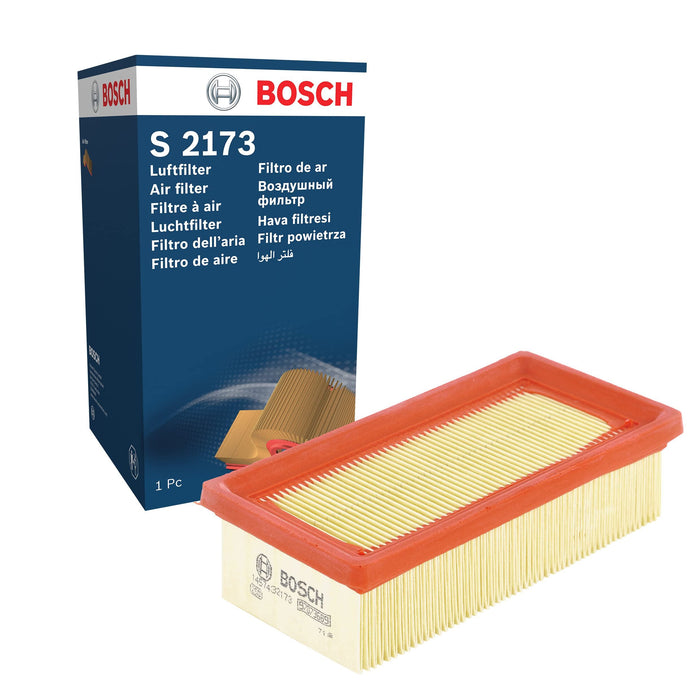 Genuine Bosch Car Air Filter S2173 fits Fiat Panda iE - 1.1 - 95-04 1457432173